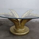 Regency coffee table with faceted glass top