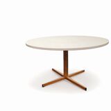Danish Pedestal Dining Table and 4 Badminton Chairs by Nanna Ditzel for Kolds Savvaerk, 19