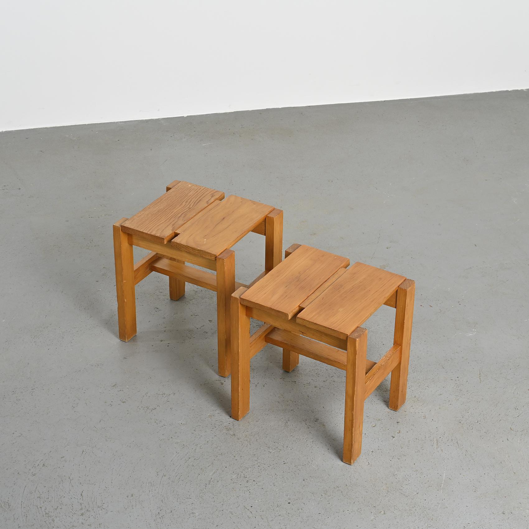 Pair of Maison Regain stools, circa 1960