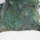 Patinated bronze baobab tree sculpture with birds, signed TM, 1980s