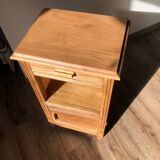 Renovated oak bedside table