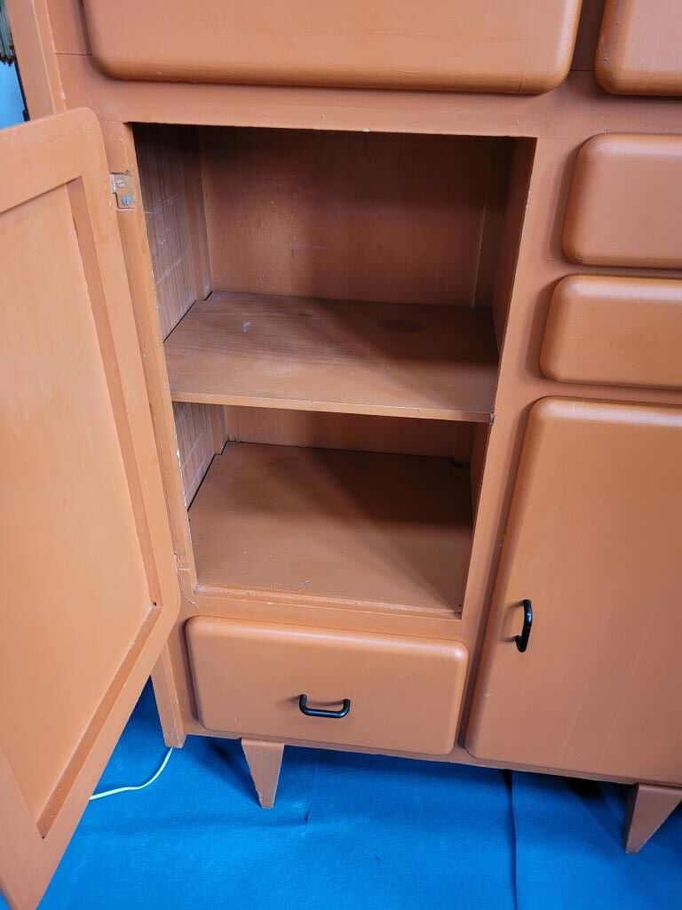 Mado orange kitchen buffet, 60s