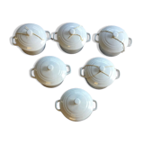 Set of 6 Mini Ceramic Pots