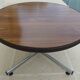 VINTAGE round coffee table in metal and wood