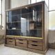 XXL oak display cabinet furniture