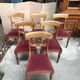 Lot de 6 chaises de style Restauration en merisier