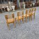 4 Vintage Chairs by Pierre Cruege, French design from the 60s