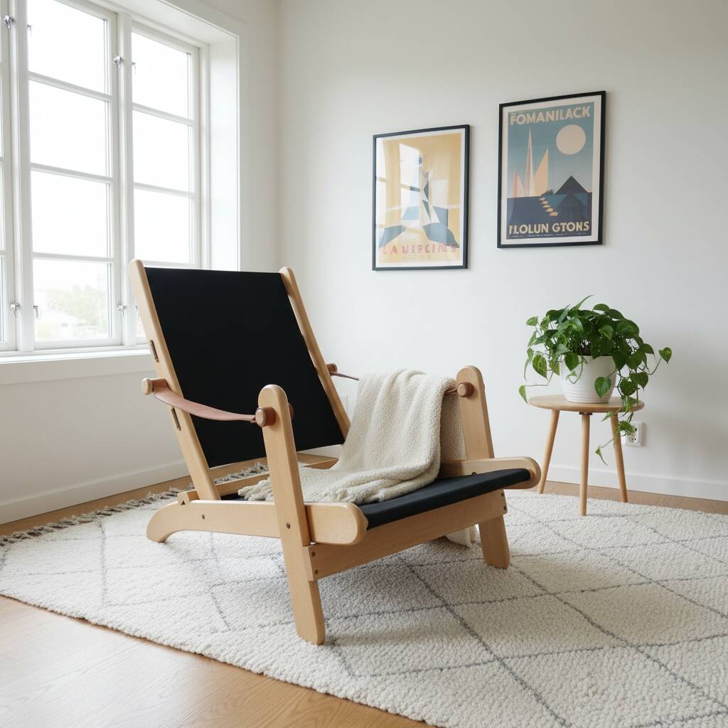 “Congo” folding lounge armchair designed by Åke Fribytter for IKEA 70's