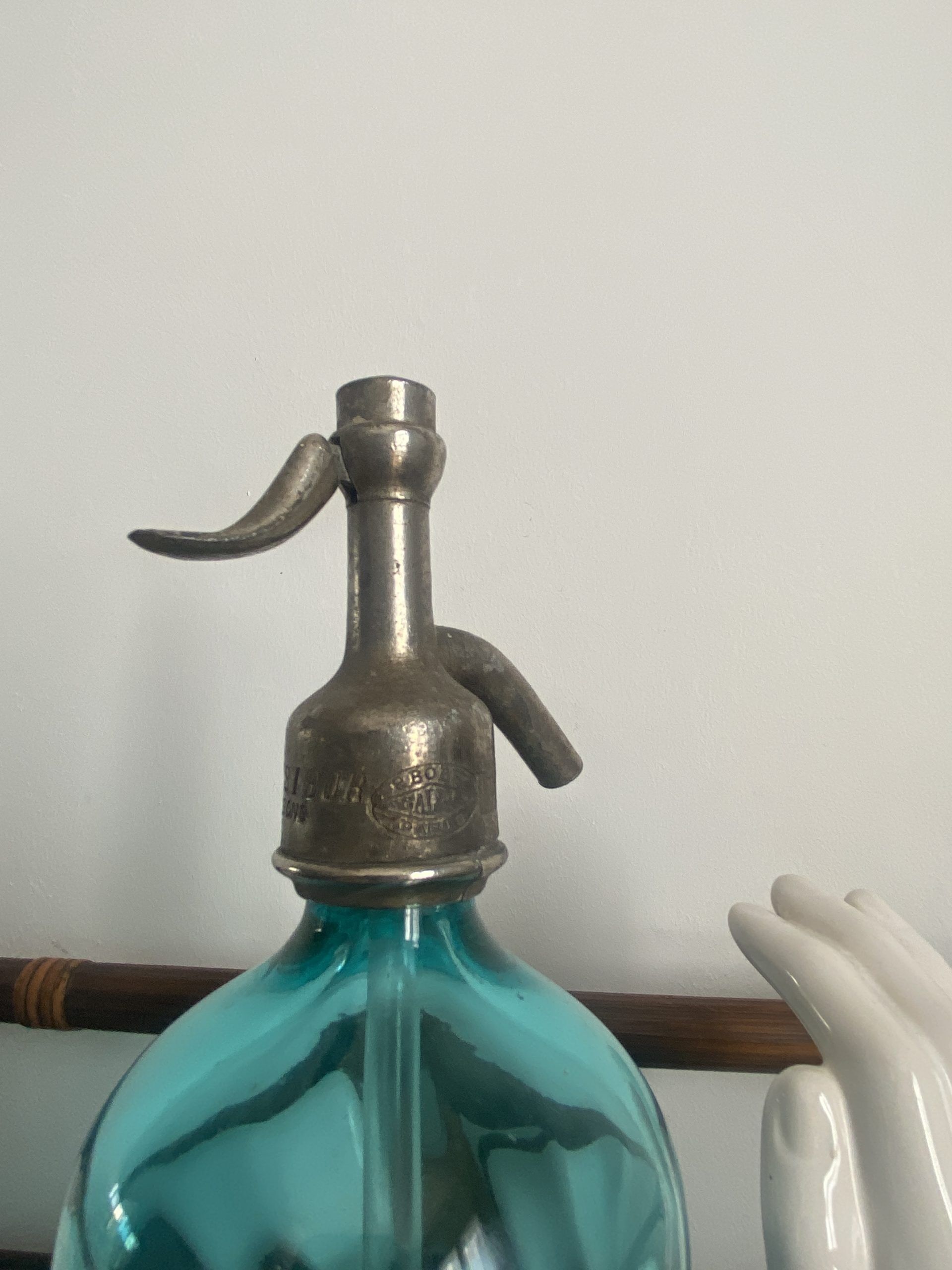 FORMER TURQUOISE BLUE BAR SIPHON ZIMMER LESIEUR