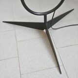 Lampadaire en métal laqué noir, 1950