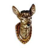 Ceramic deer head trophy