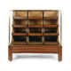English mahogany and brass blouse furniture