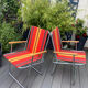Pair of vintage folding camping chairs
