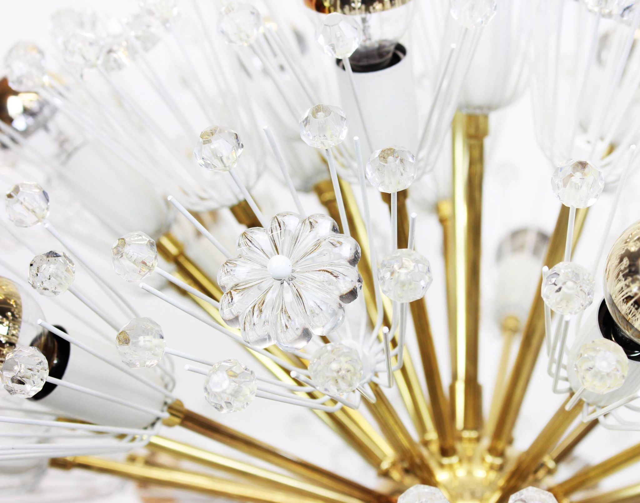 Brass Starburst chandelier by Emil Stejnar, Austria, 1960s