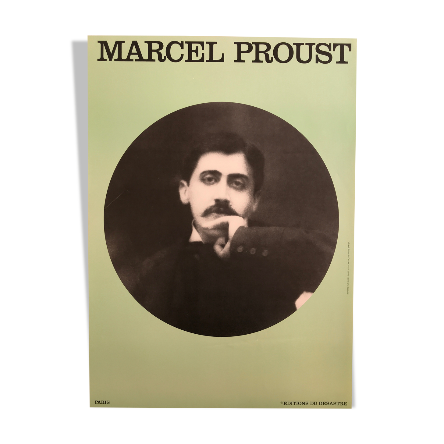 Marcel Proust, Editions du désastre, circa 1980, original poster