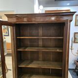 Antique walnut display case - Louis Philippe period