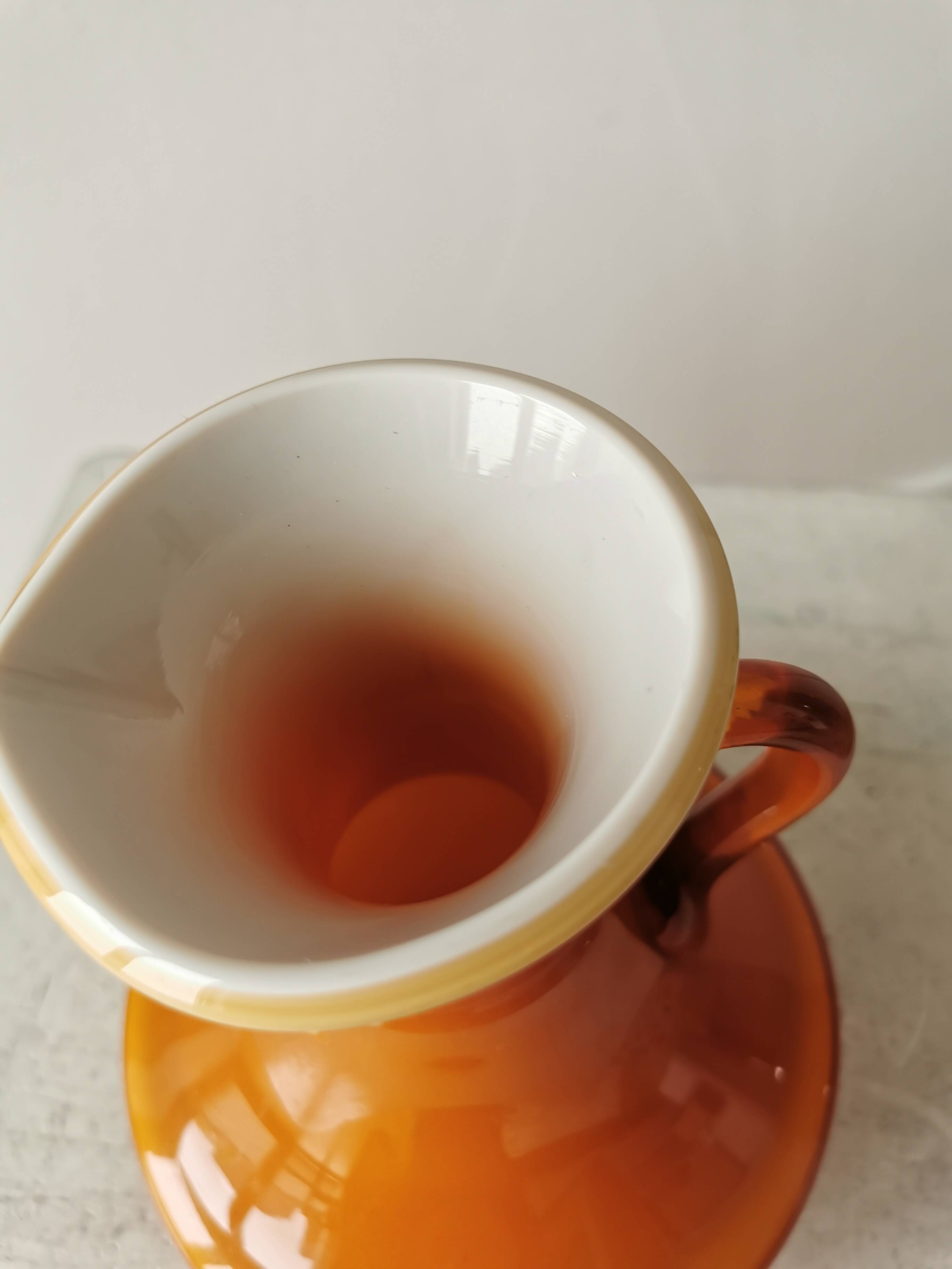 Vintage Murano Cased Glass Vase: Retro Orange Ceramic, 70s Yugoslavia