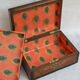 Victorian jewellery box in amboyna
