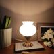 Lampe en bronze et opaline