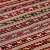 Anatolian handmade kilim rug 241 cm x 146 cm