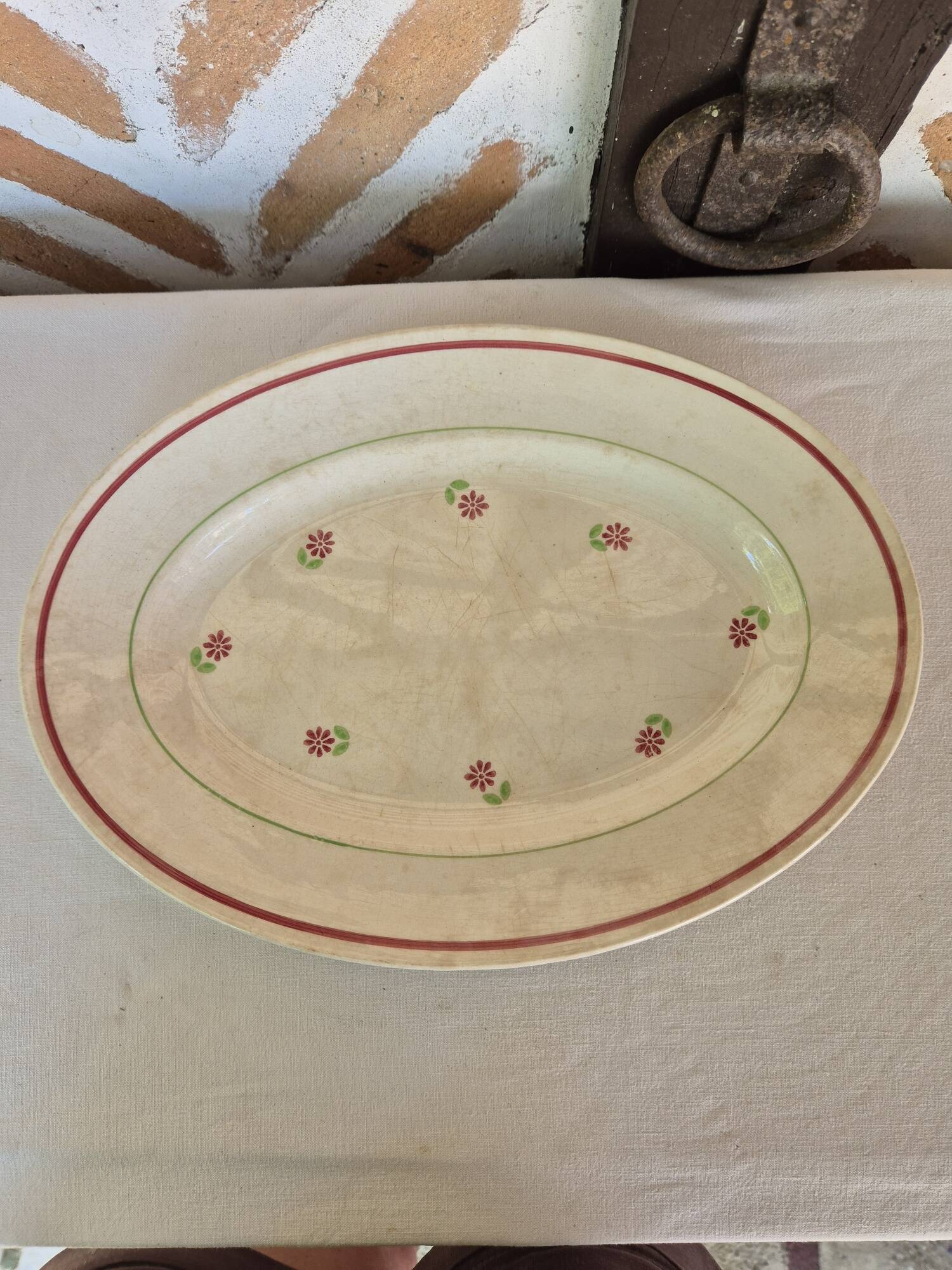 Gien Christiane oval serving dish