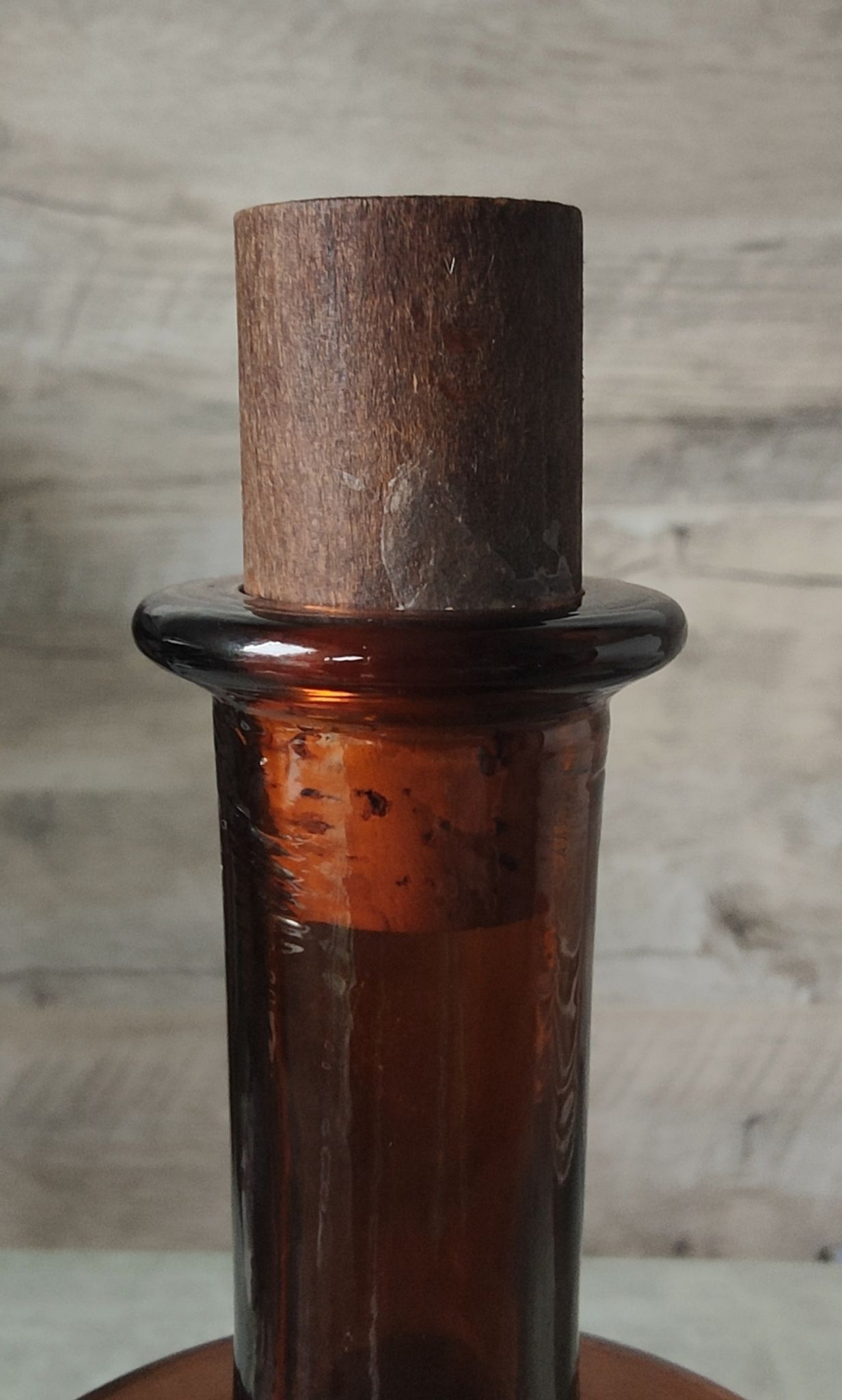Bouteille verre ambré