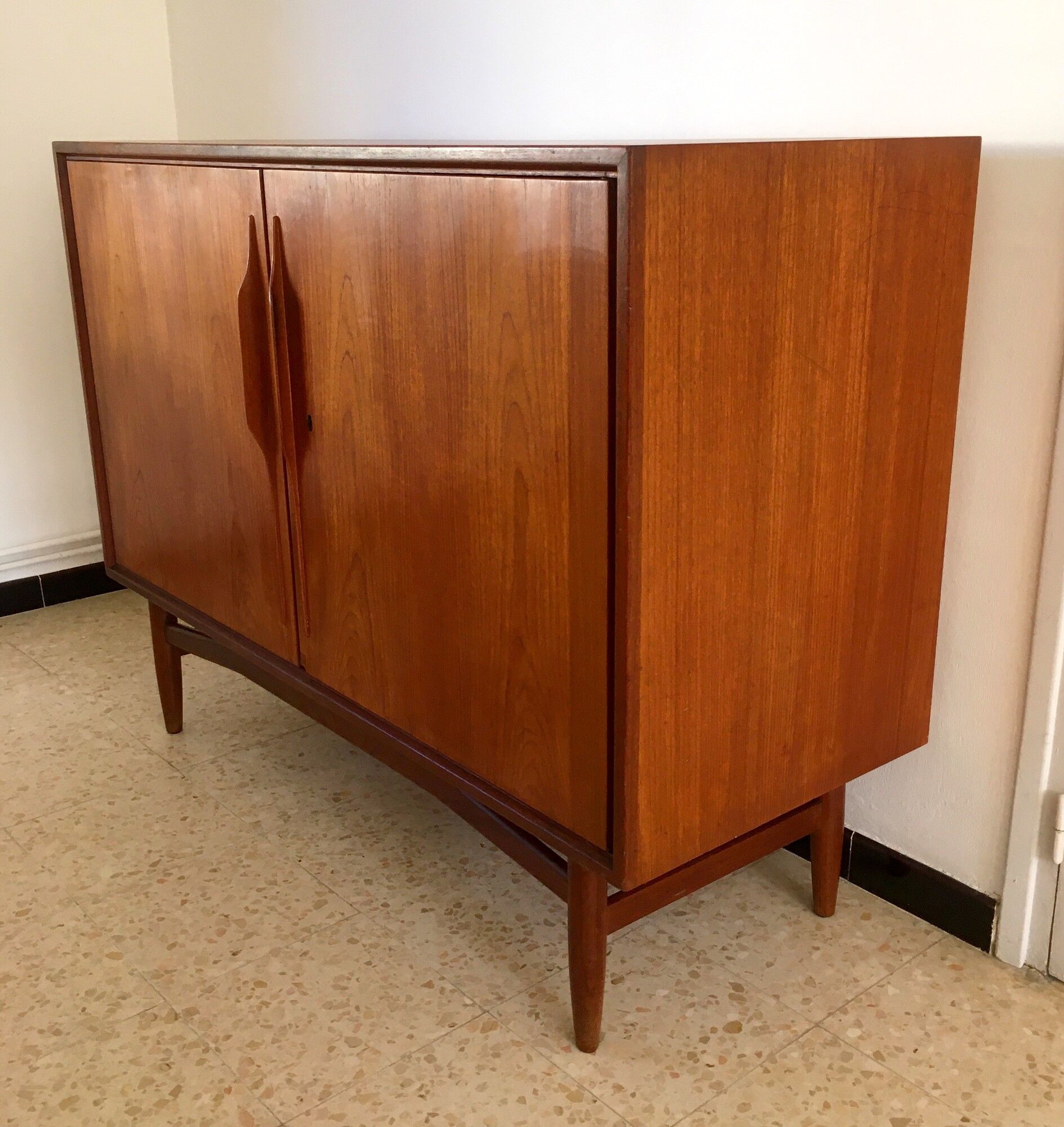 Vintage Scandinavian teak row 1960