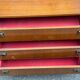 Scandinavian Mid-Century Modern chest of drawers in wood 1950 3 drawers