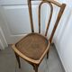Chaise bistrot assise coquelicot, 1900