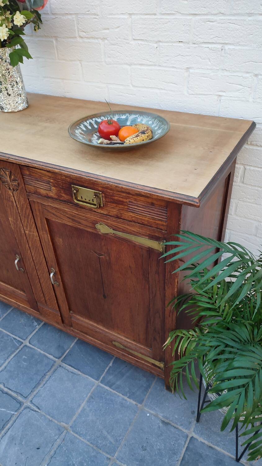 Solid oak sideboard