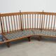 Curved sofa by Guillerme et Chambron for Votre Maison