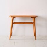 Decorative birch coffee table with magazine rack