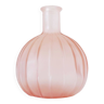 Petit vase ou flacon en verre dépoli rose