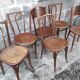 Lot de 6 chaises bistrot dépareillées