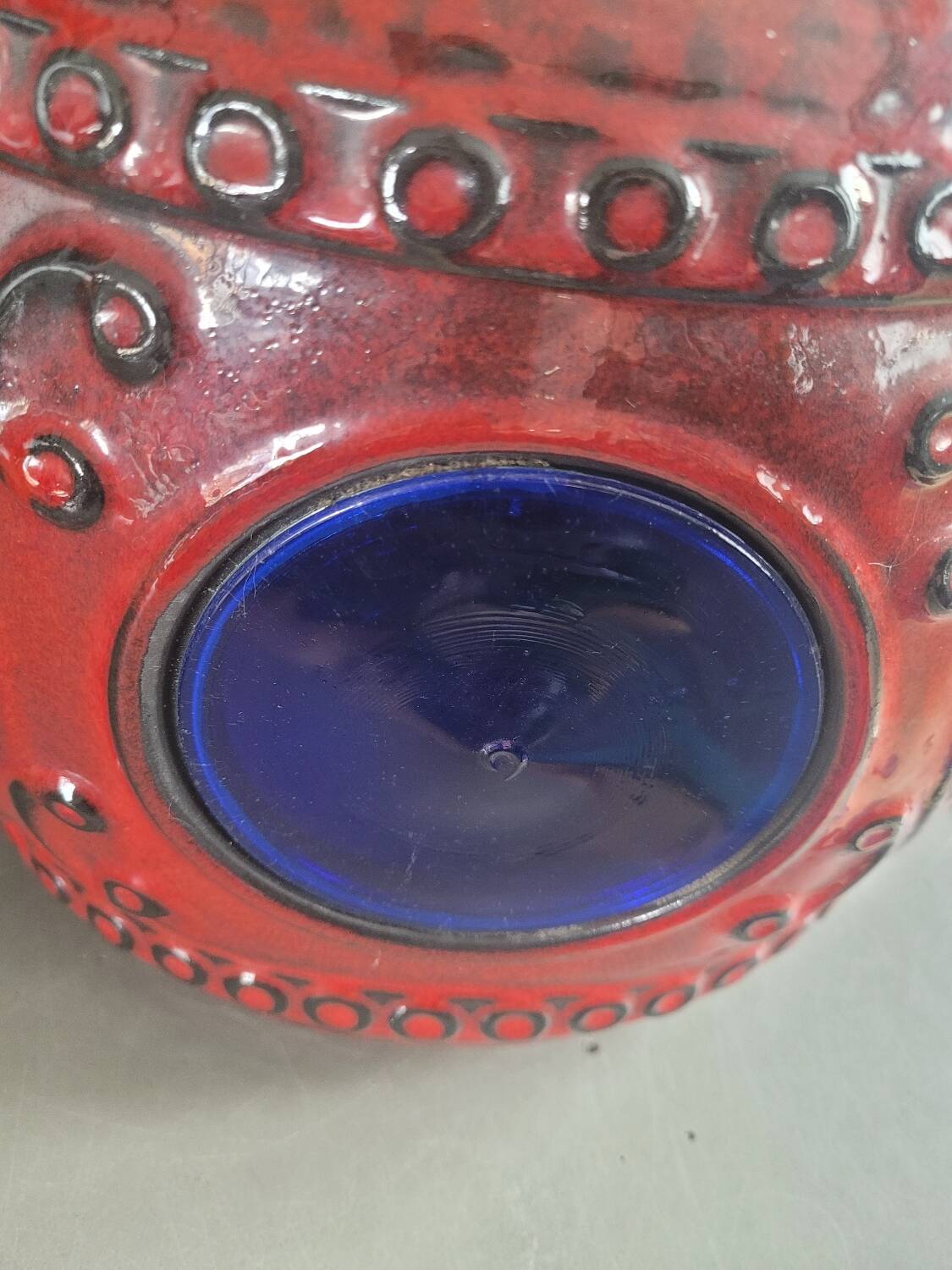 Large lamp base West Germany double lighting