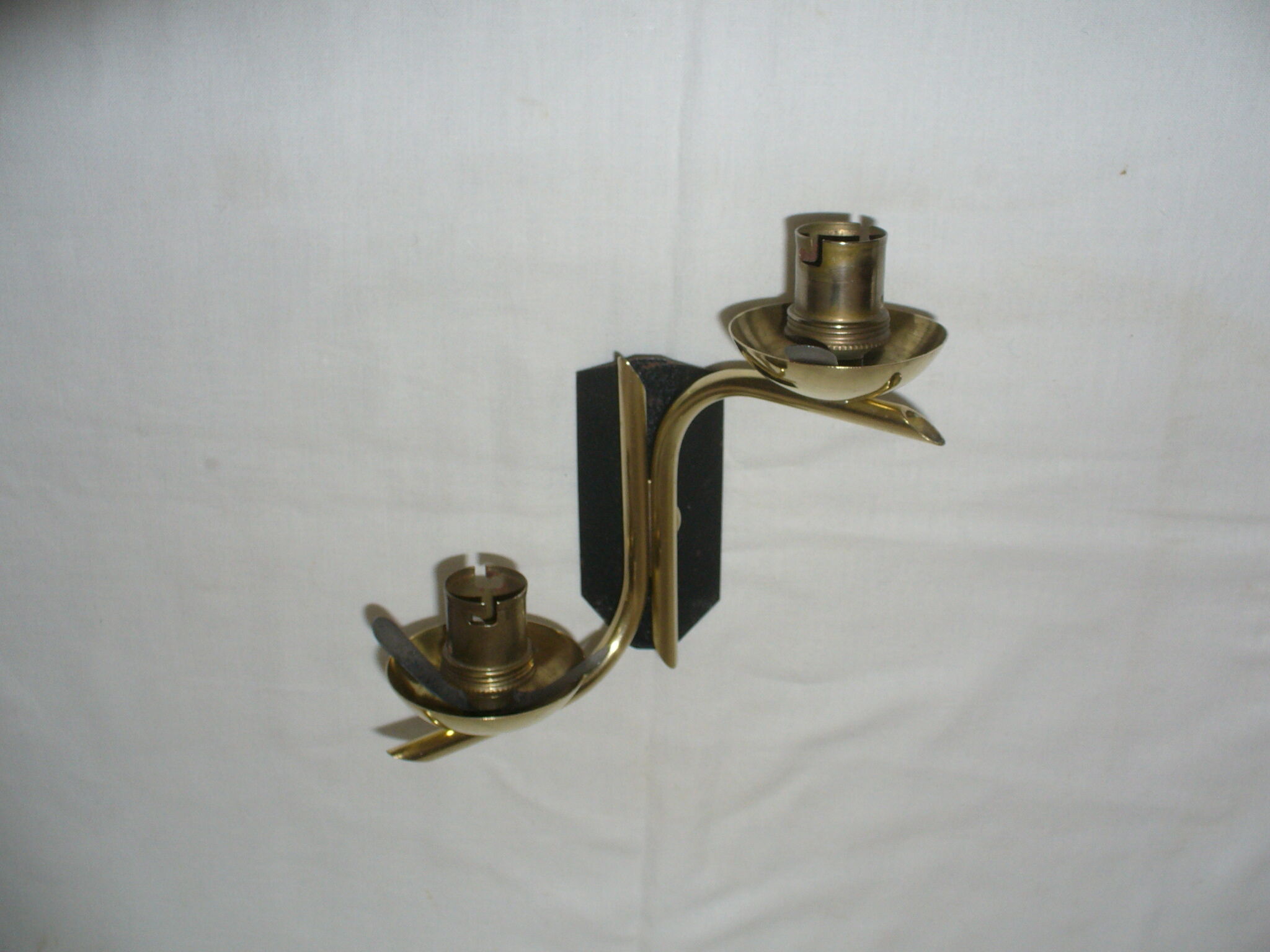 Pair of double wall lamps from the 50s