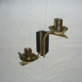 Pair of double wall lamps from the 50s