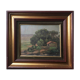 Tableau "Pinède à Pourcieux" - Var Provence signé Félix Pascal 1939 + cadre