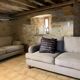 Pair of sofas 2 place beige wool