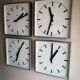 Industrial wall clock, Czechoslovakia station Pragotron 60