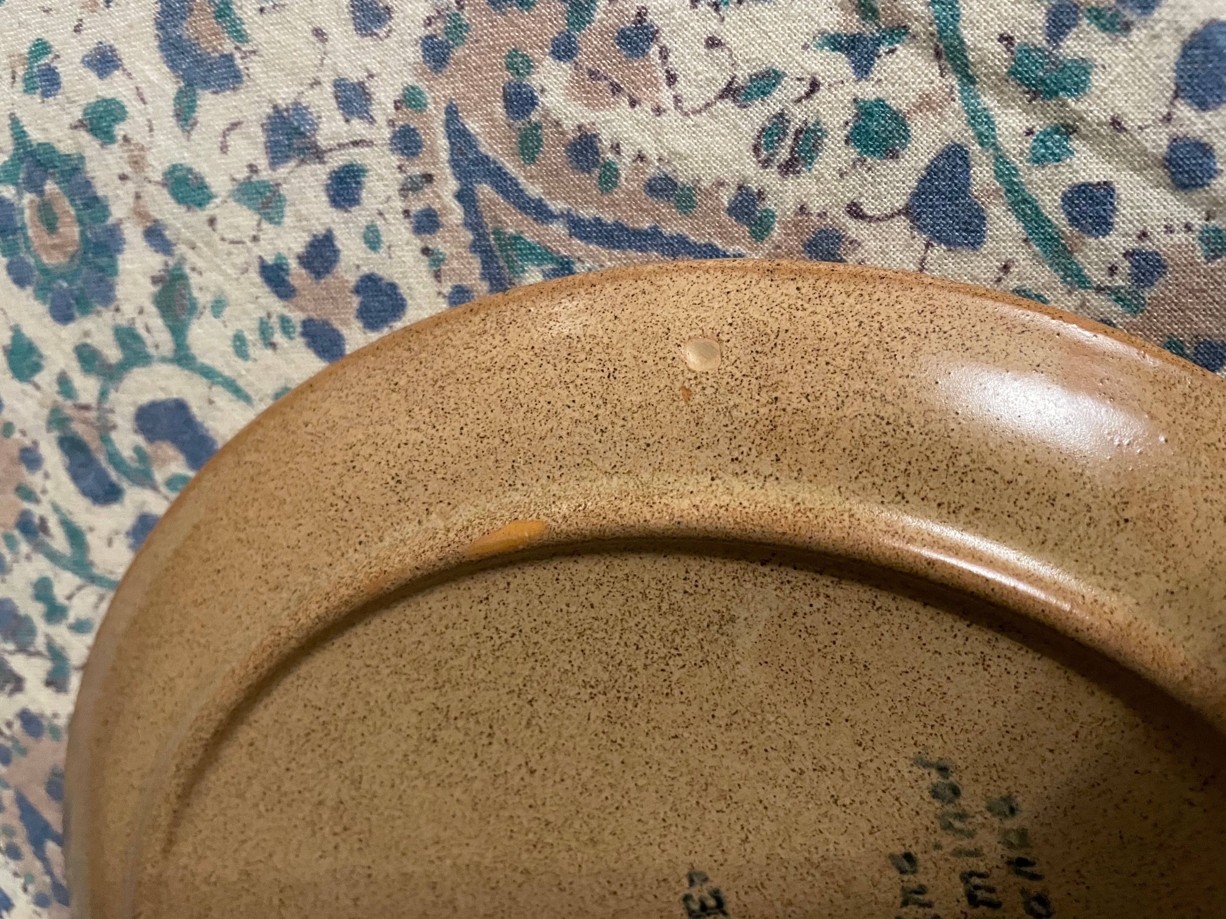 Sarreguemines stoneware dessert plates