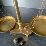 Small brass scale