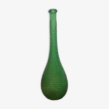 Green glass bottle empoli