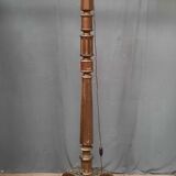 Gilded wooden floor lamp