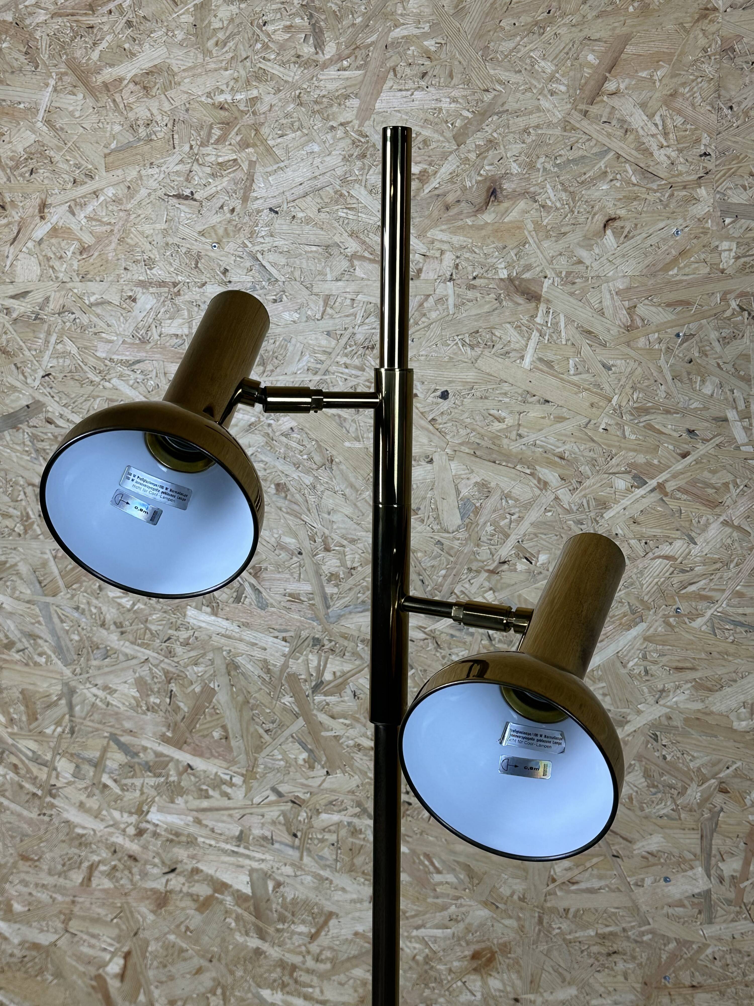 60s 70s 2-bulb adjustable floor lamp by Cosack Leuchten Germany