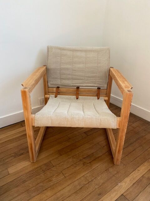 Diana pine armchair by Karin Mobring 1970