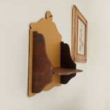 Antique wooden wall shelf