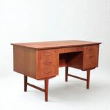 Danish teak freestanding desk