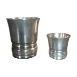 Set timpani and silver coquetier Gulden - vintage