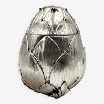 Mauro Manetti, silverplate artichoke ice bucket, 1970s Italy